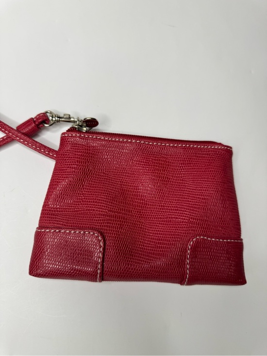 Liz Claiborne Handbags - Liz Claiborne Red Textured Wristlet with Strap